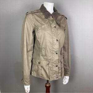 Eddie Bauer jacket women's medium GORPcore‎ British utility safari corduroy work